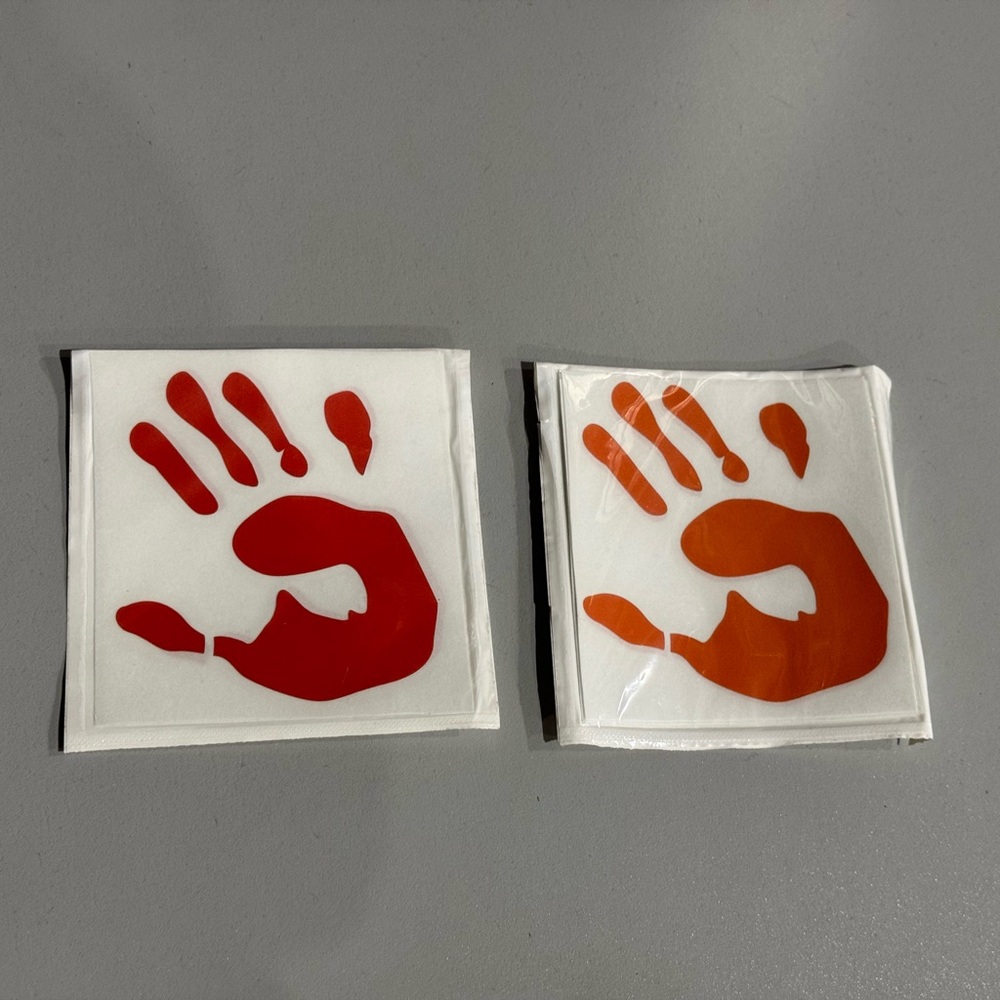 Decals - Orange for Every Child Matters and Red for MMIW